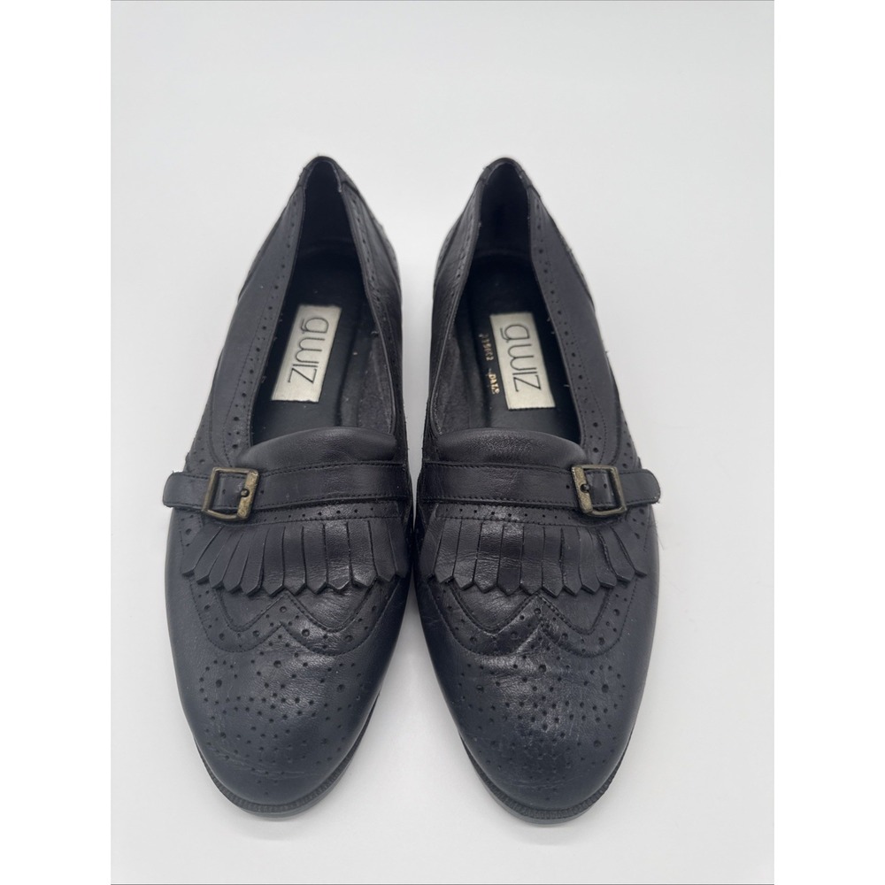 G.Wiz Women's Dale‎ Black Leather Loafers Size 8